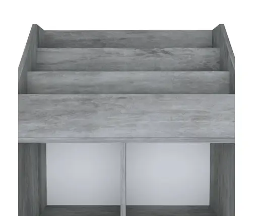 Laste Ajakirjariiul, Betoonhall, 71X30X78,5 cm Tehispuit