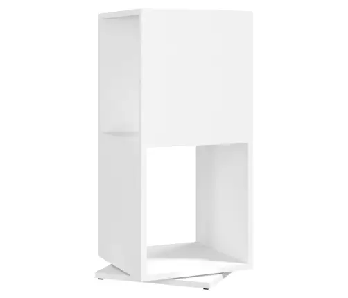 Grozāms Plaukts, Balts, 34,5X34,5X75,5 Cm, Skaidu Plāksne Vidaxl