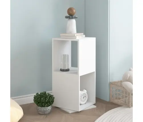 Grozāms Plaukts, Balts, 34,5X34,5X75,5 Cm, Skaidu Plāksne Vidaxl