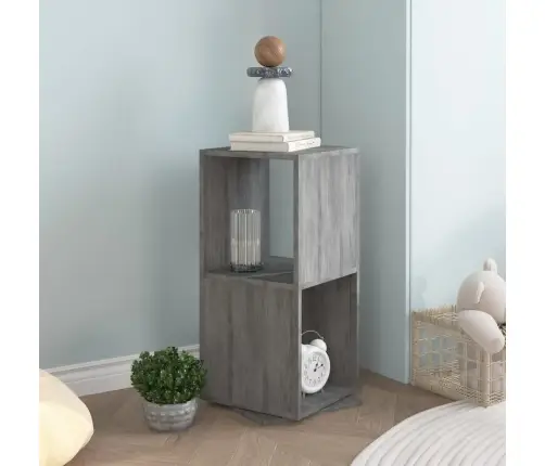 Pööratav Kapp, Betoonhall, 34,5X34,5X75,5 cm Tehispuit