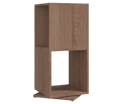 Grozāms Plaukts, Ozolkoka, 34,5X34,5X75,5 Cm, Skaidu Plāksne Vidaxl