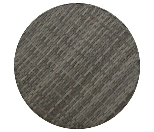 Tējas Galdiņš, Pelēks, 45 Cm, Pe Rotangpalma  Vidaxl