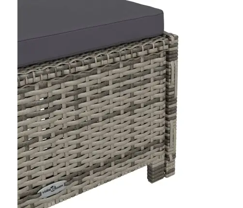 Saulės Gultas Su Tamsiai Pilku Čiužinuku, Pilkas, Poliratanas