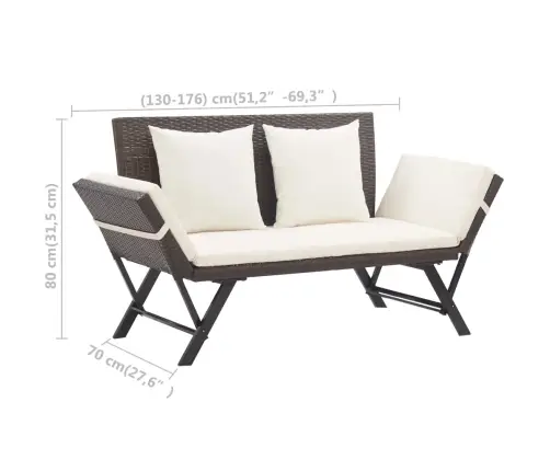 Aiapink Patjadega Pruun 176 Cm Polürotang