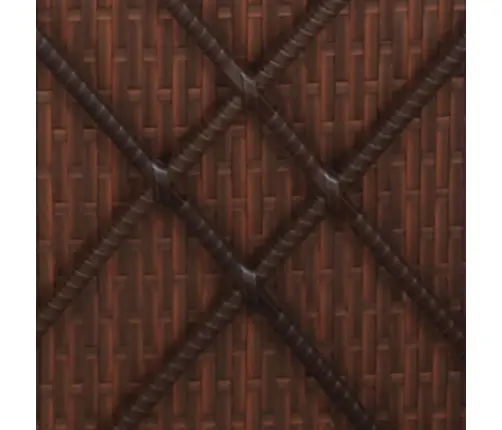 Nolaižama Sauļošanās Gulta Ar Matračiem, Brūna Pe Rotangpalma Vidaxl