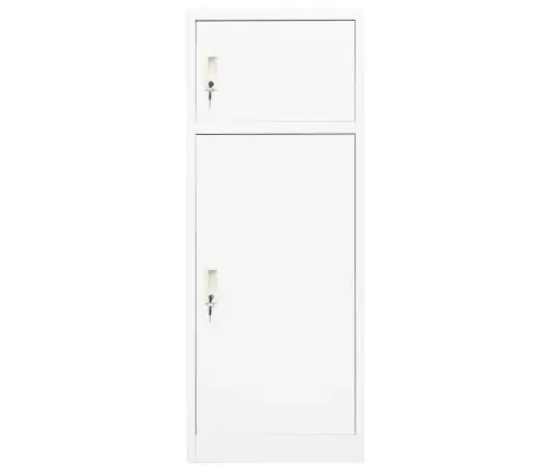 Seglu Skapis, Balts, 53X53X140 Cm, Tērauds    Vidaxl