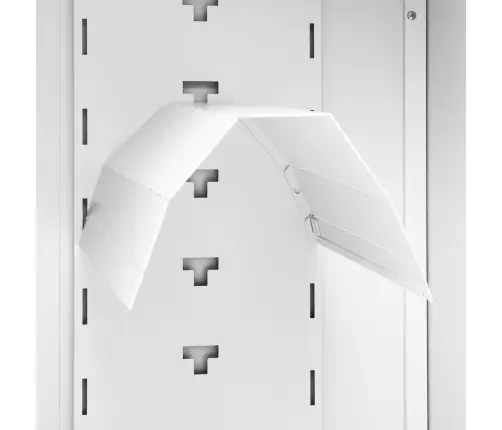 Seglu Skapis, Balts, 53X53X140 Cm, Tērauds    Vidaxl