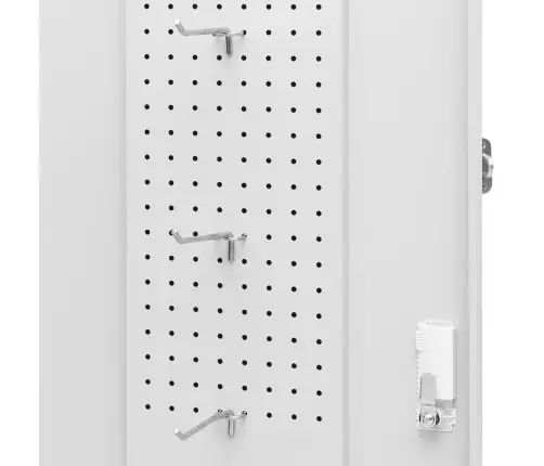 Seglu Skapis, Gaiši Pelēks, 53X53X140 Cm, Tērauds    Vidaxl