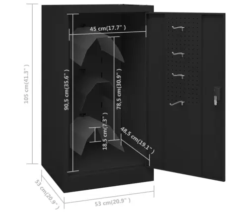 Spintelė Balnui, Juodos Spalvos, 53X53X105cm Plienas