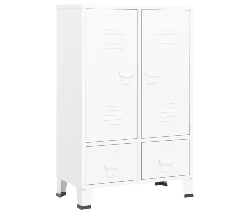 Drabužių Spinta, Baltos Spalvos, 67X35X107cm Plienas