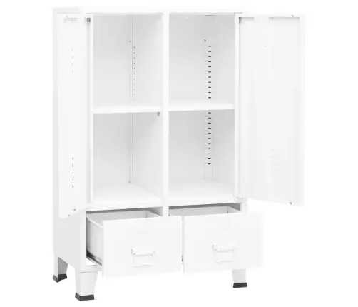 Drabužių Spinta, Baltos Spalvos, 67X35X107cm Plienas