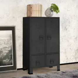 Tööstuslik Garderoob, Antratsiit, 67X35X107 cm Teras