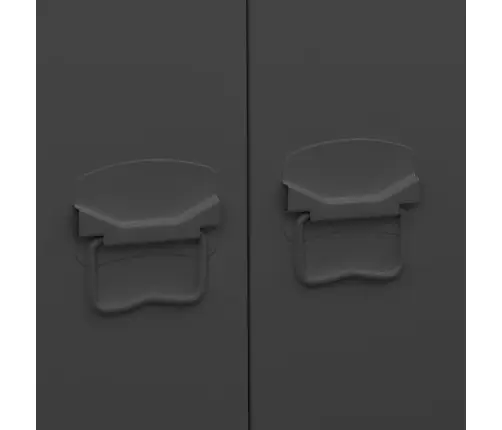 Drabužių Spinta, Juodos Spalvos, 90X50X180cm Metalas