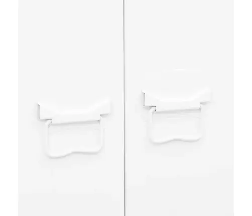 Skapis, 90X50X180 Cm, Metāls, Balts Vidaxl