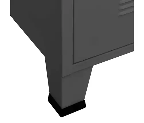 Tv Skapītis, 105X35X42 Cm, Industriāls, Metāls, Pelēks Vidaxl