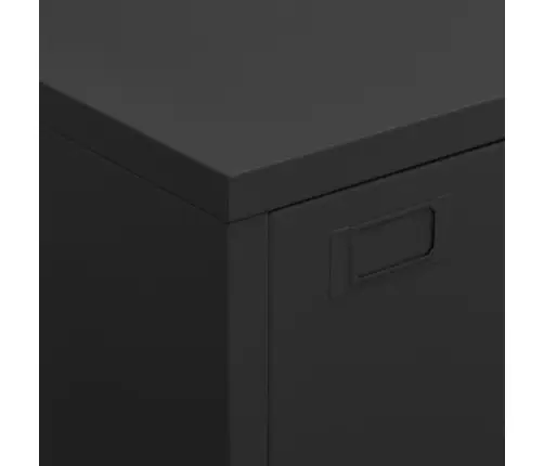 Uzglabāšanas Skapis, Industriāls, Melns, 75X40X115 Cm, Metāls Vidaxl