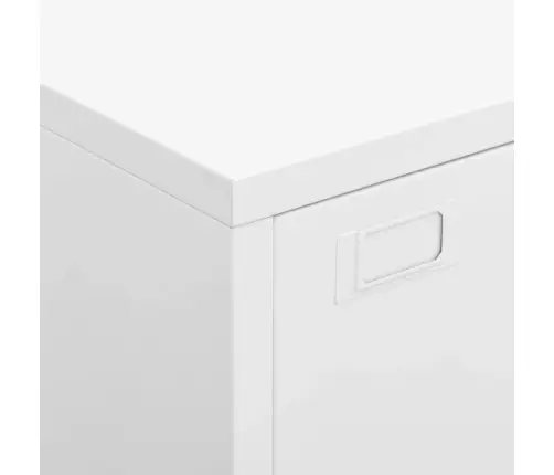 Sandėliavimo Spintelė, Balta, 75X40X115cm Metalas, Pramoninė