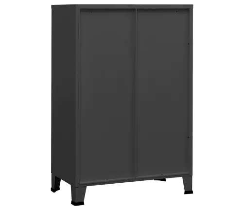 Skapītis, Pelēks, Industriāls Dizains, 75X40X115 Cm, Metāls Vidaxl