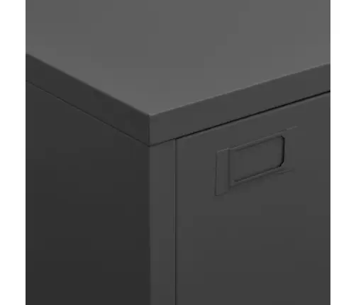 Skapītis, Pelēks, Industriāls Dizains, 75X40X115 Cm, Metāls Vidaxl