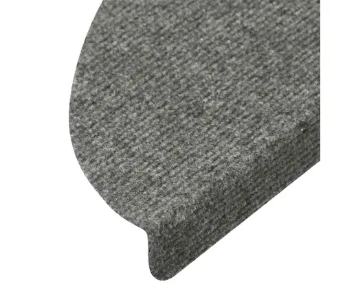 Kāpņu Paklāji, 15 Gab., Pašlīmējoši, 56X17X3 Cm, Pelēki Vidaxl