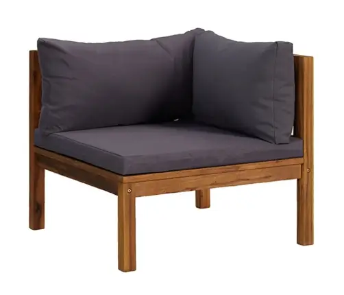 Sodo Baldų Komplektas Su Pagalvėmis, 7 Dalių, Akacijos Masyvas