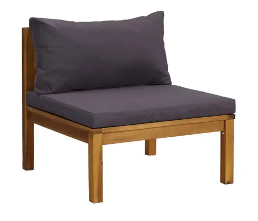 Sodo Baldų Komplektas Su Pagalvėmis, 7 Dalių, Akacijos Masyvas