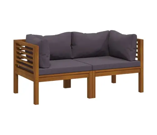 Divvietīgs Dārza Dīvāns Ar Matračiem, Akācijas Masīvkoks Vidaxl Divvietīgs Dārza Dīvāns Ar Matračiem, Akācijas Masīvkoks Vidaxl