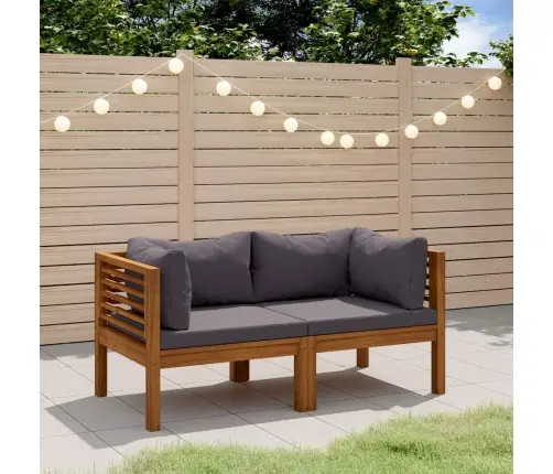 Divvietīgs Dārza Dīvāns Ar Matračiem, Akācijas Masīvkoks Vidaxl Divvietīgs Dārza Dīvāns Ar Matračiem, Akācijas Masīvkoks Vidaxl