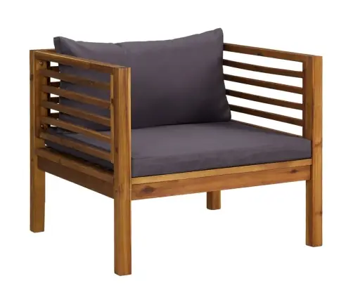 7-Daļīgs Dārza Atpūtas Mēbeļu Komplekts Ar Matračiem, Akācija Vidaxl