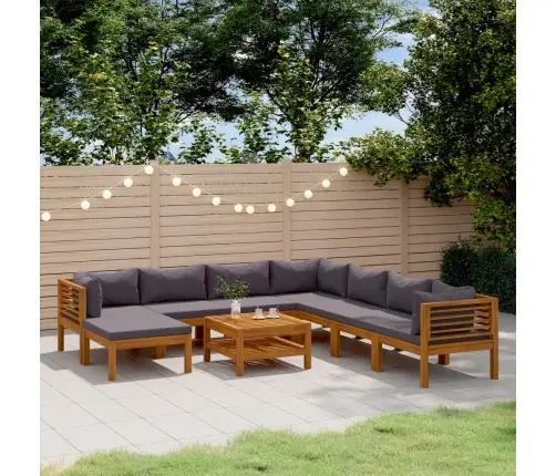 9-Osaline Aiadiivanikomplekt Patjadega, Akaatsiapuit