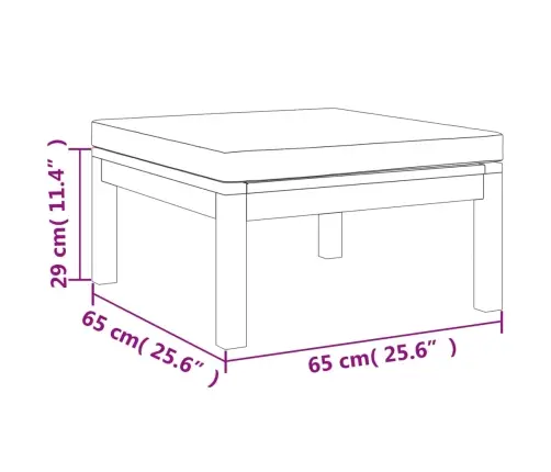 4-Daļīgs Dārza Atpūtas Mēbeļu Komplekts Ar Matračiem, Akācija Vidaxl