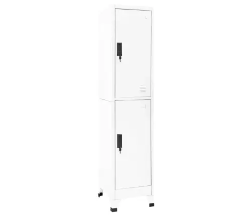 Ģērbtuves Skapis, Balts, 38X45X180 Cm, Tērauds Vidaxl