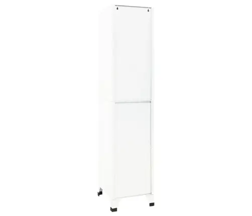 Ģērbtuves Skapis, Balts, 38X45X180 Cm, Tērauds Vidaxl