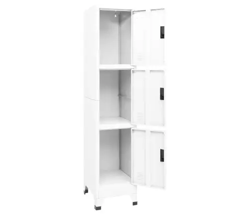 Ģērbtuves Skapis, Balts, 38X45X180 Cm, Tērauds Vidaxl