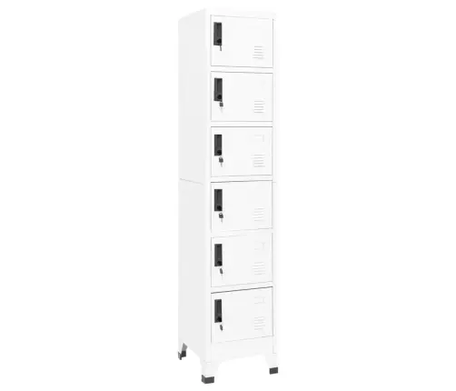 Ģērbtuves Skapis, Balts, 38X40X180 Cm, Tērauds Vidaxl