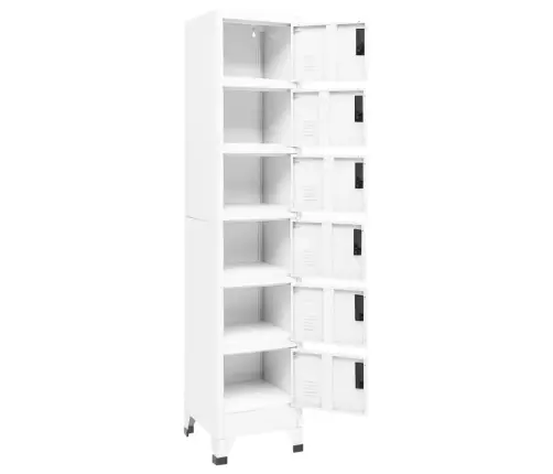 Ģērbtuves Skapis, Balts, 38X40X180 Cm, Tērauds Vidaxl