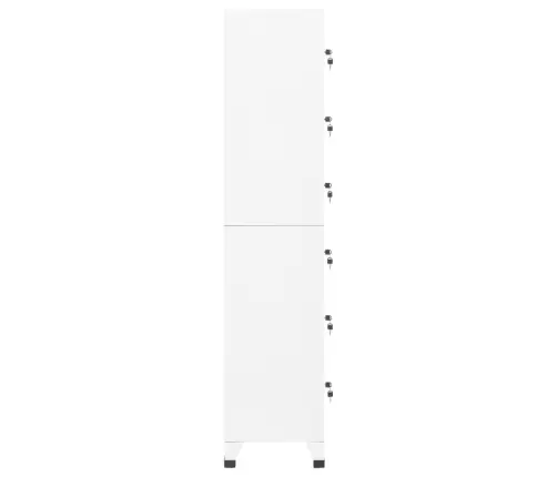 Ģērbtuves Skapis, Balts, 38X40X180 Cm, Tērauds Vidaxl