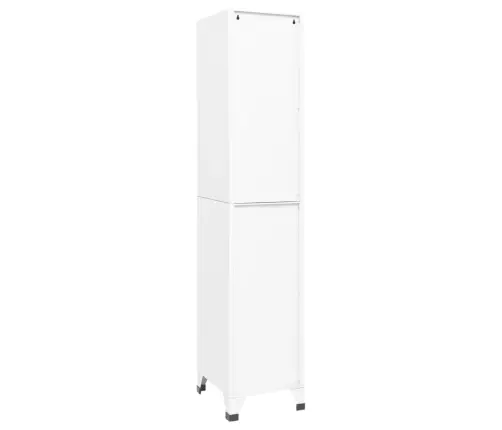 Ģērbtuves Skapis, Balts, 38X40X180 Cm, Tērauds Vidaxl