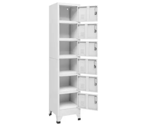 Ģērbtuves Skapis, Gaiši Pelēks, 38X40X180 Cm, Tērauds Vidaxl