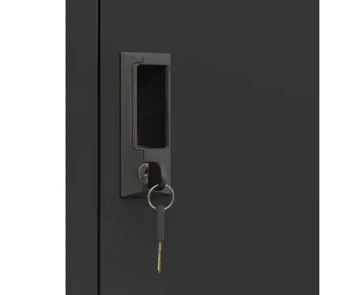 Ģērbtuves Skapis, Antracītpelēks, 38X40X180 Cm, Tērauds Vidaxl