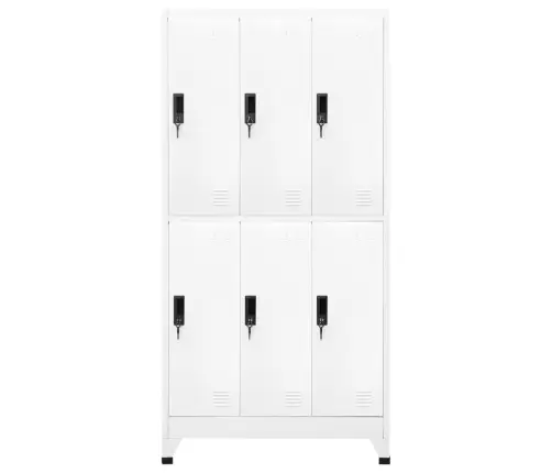 Ģērbtuves Skapis, Balts, 90X45X180 Cm, Tērauds Vidaxl