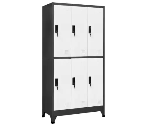 Persirengimo Spintelė, Antracito/Balta, 90X45X180cm Plienas