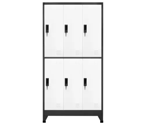 Persirengimo Spintelė, Antracito/Balta, 90X45X180cm Plienas