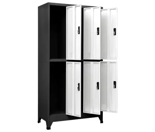 Persirengimo Spintelė, Antracito/Balta, 90X45X180cm Plienas