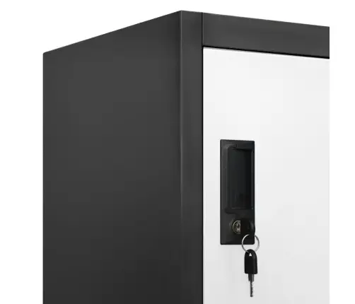 Persirengimo Spintelė, Antracito/Balta, 90X45X180cm Plienas