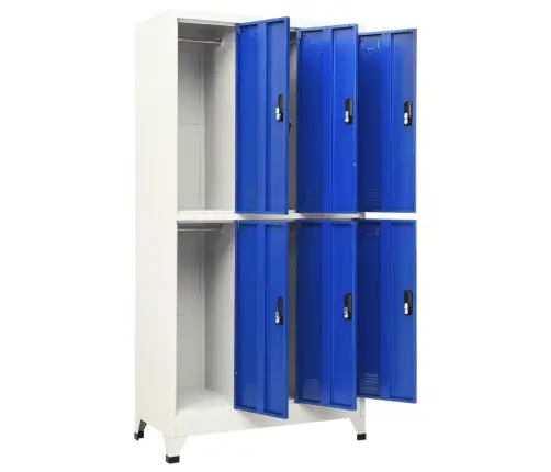 Lukustatav Hoiukapp, Hall Ja Sinine, 90 X 45 X 180 cm Teras