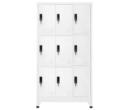 Lukustatav Hoiukapp, Valge, 90 X 45 X 180 cm Teras