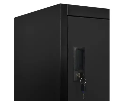 Persirengimo Spintelė, Juodos Spalvos, 90X45X180cm Plienas