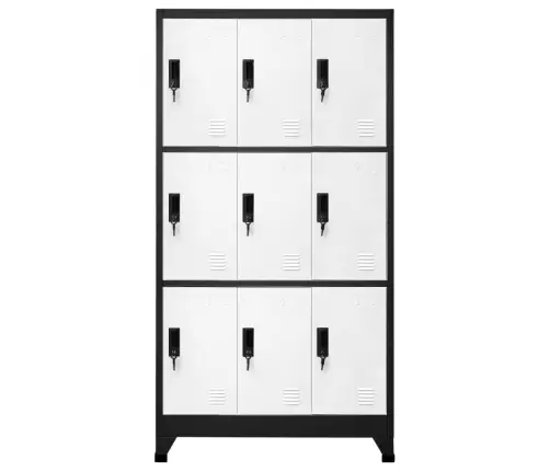 Lukustatav Hoiukapp, Antratsiit, Valge, 90X45X180 cm Teras