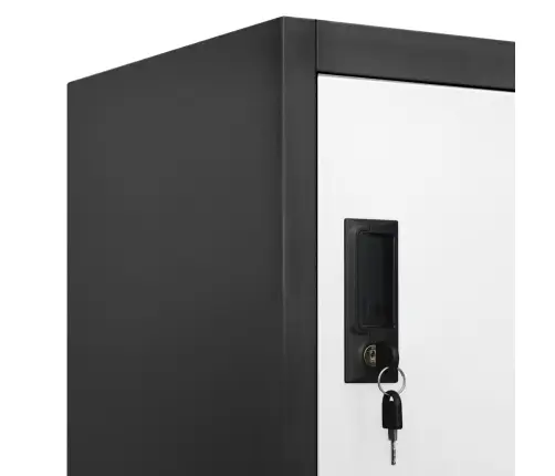 Lukustatav Hoiukapp, Antratsiit, Valge, 90X45X180 cm Teras